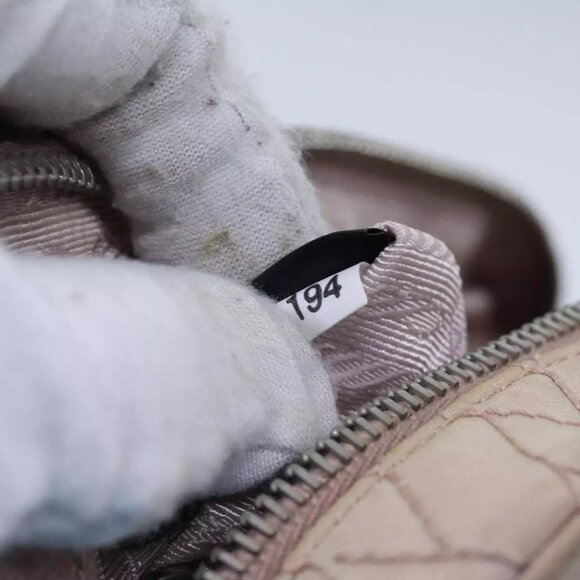 PRADA Quilted Hand Bag Nylon 2way Pink Auth - Picture 7 of 16